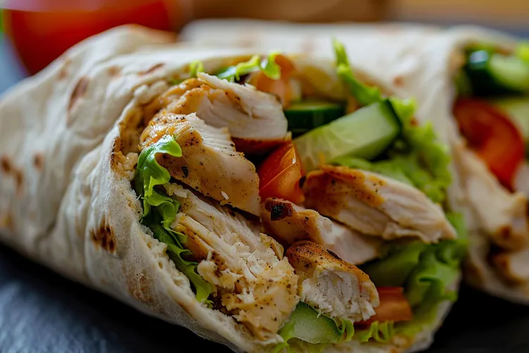 Coconut chicken souvlaki with feta, dill and oregano
