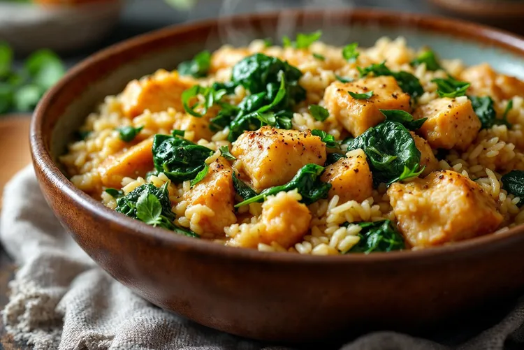 Coconut curry chicken fried rice