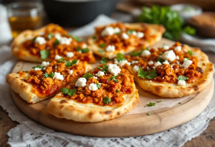 Easy lamb flatbread