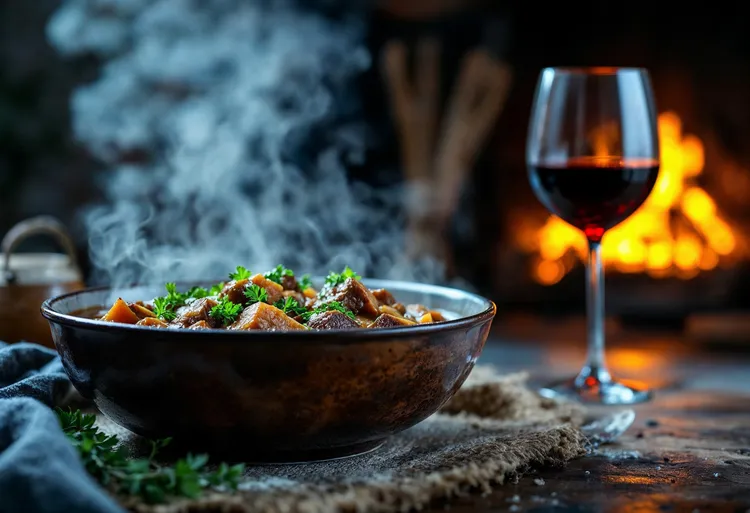 Eggplant and beef hotpot