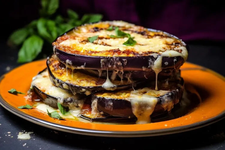 Eggplant and mozzarella melts