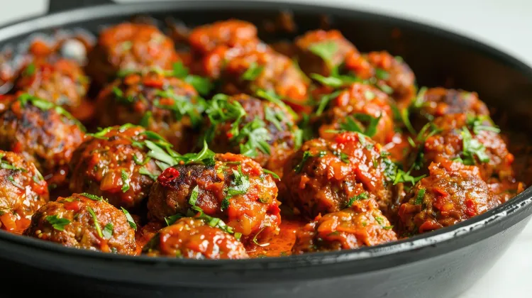 Eggplant marinara balls with ricotta and parmesan