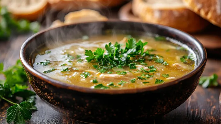 Greek chicken soup