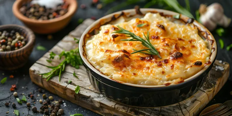Keto cottage pie with ground beef and cauliflower