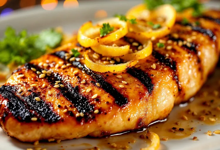 Korean grilled chicken breasts