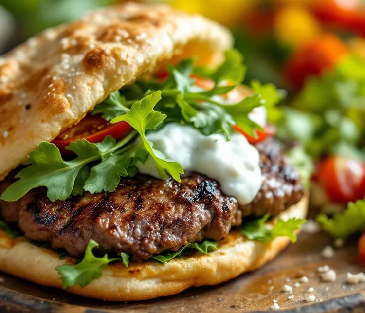 Lamb burgers