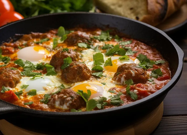 Lamb meatball tagine with couscous