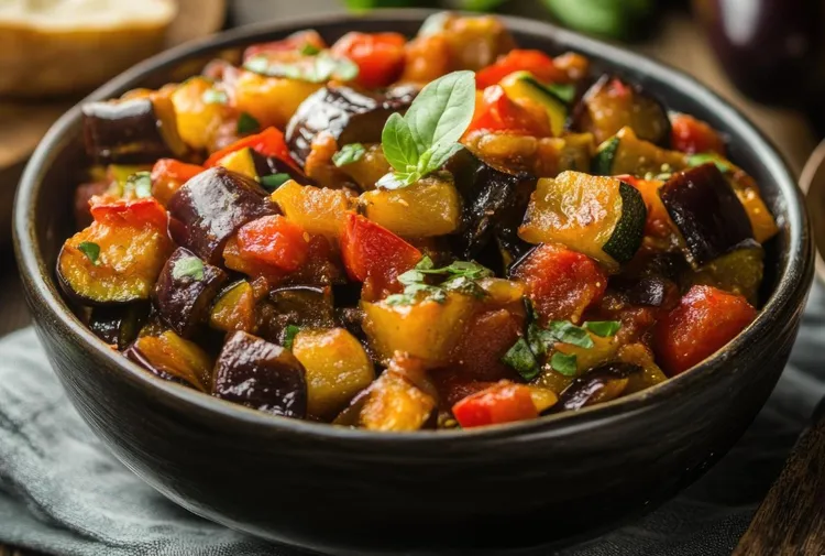 Oven-baked ratatouille