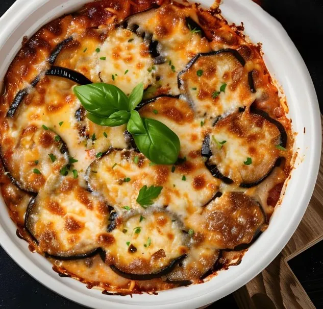 Slow-cooker eggplant parmesan casserole