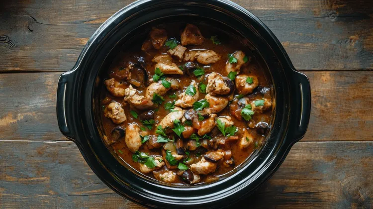 Slow cooker spicy chicken with black beans