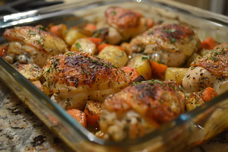 Slow cooker winter chicken casserole