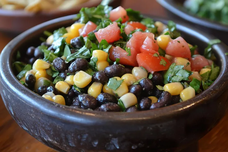 Southwestern salad with black beans