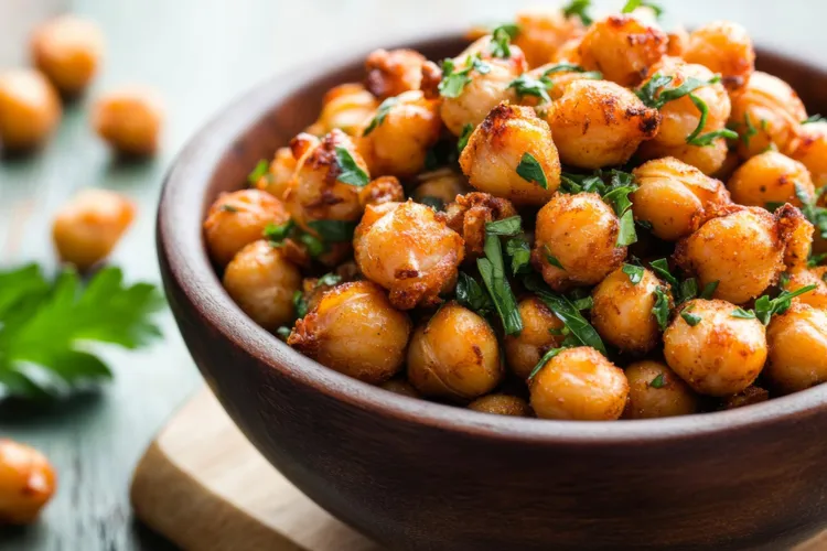 Roasted chickpeas with coriander and cumin