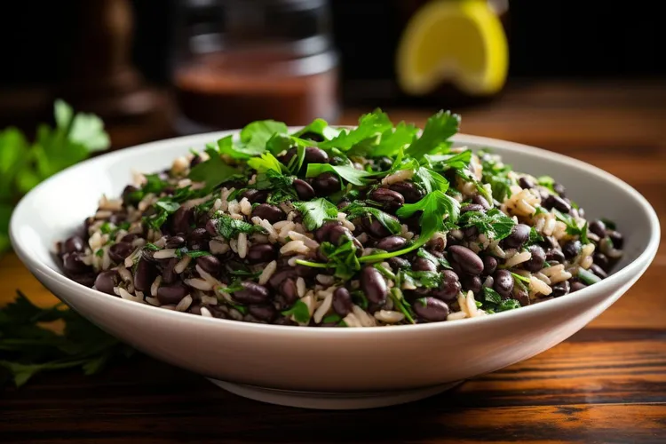 Black bean and rice bowl