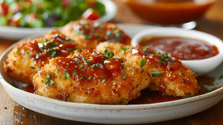 Chicken breasts with pepper sauce
