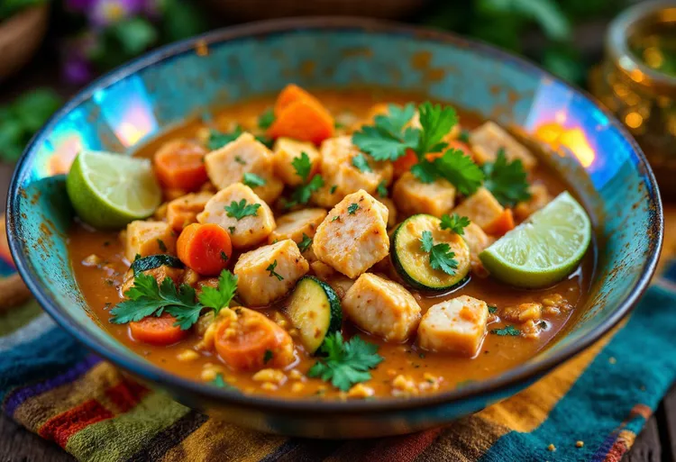 Thai-style curried fish