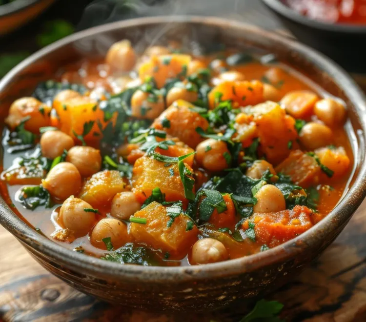 Vegan peanut potato stew