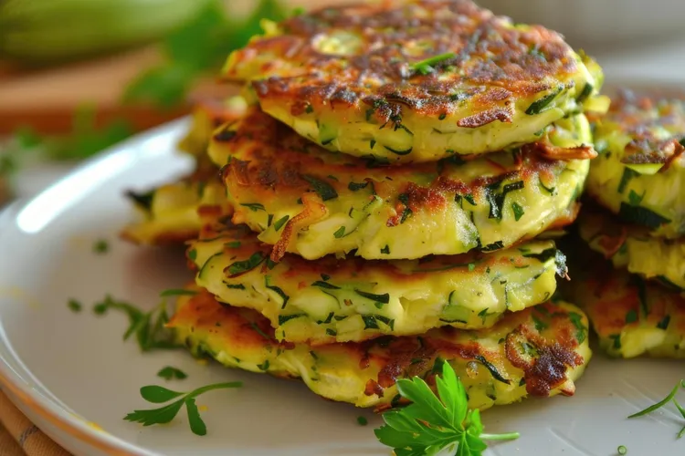 Zucchini parmesan fritters