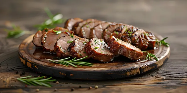 Grilled marinated pork tenderloin