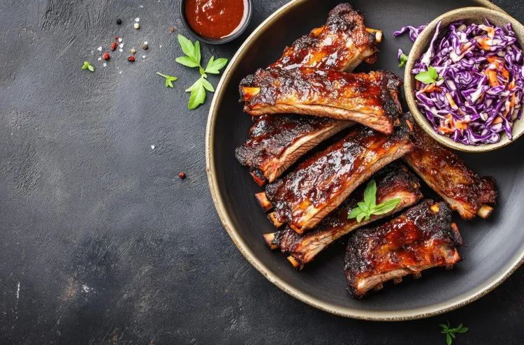 Easy barbeque ribs