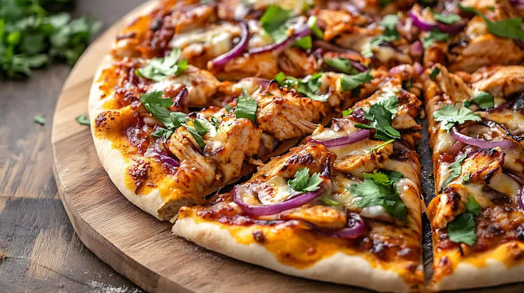 Bbq chicken pita pizza