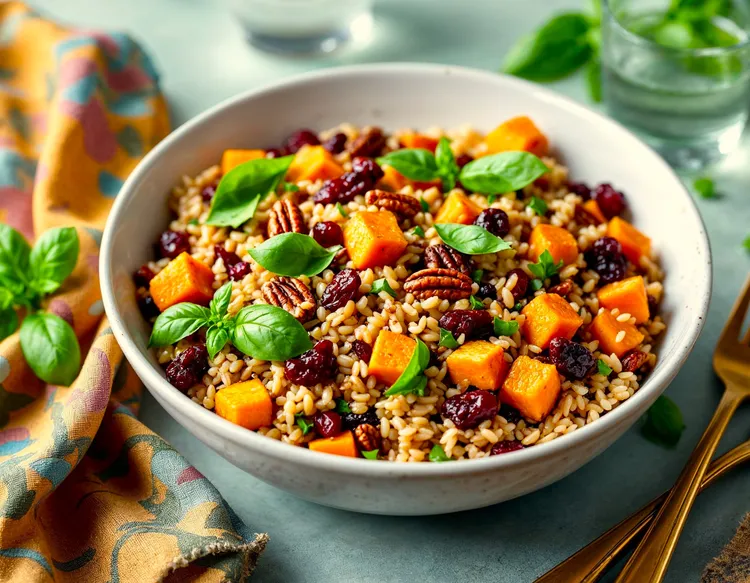 Brown rice salad