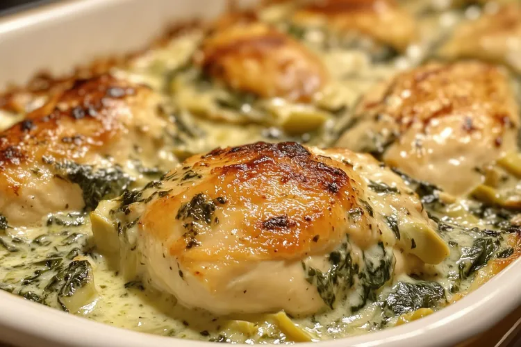 Butter chicken with spinach