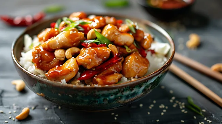 Caramelised chicken and chilli stir-fry