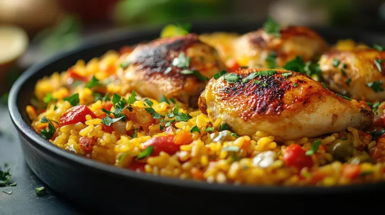 Chicken and vegetable pilaf