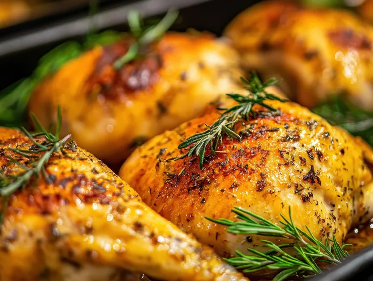 Chicken with rosemary and caper seasoning