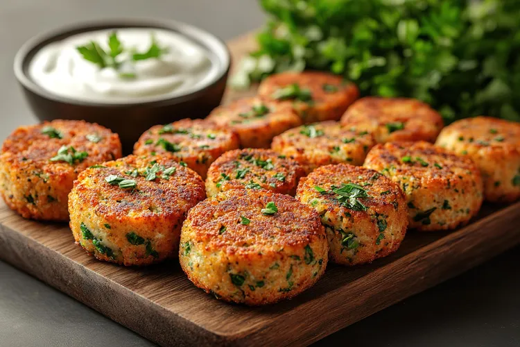 Chickpea and spinach patties