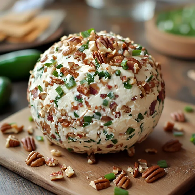 Cream cheese and olive pecan bites with chives and black pepper