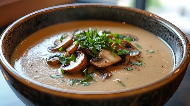 Cream of mushroom soup