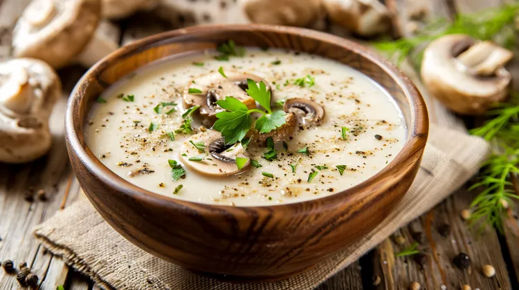 Cream of mushroom soup