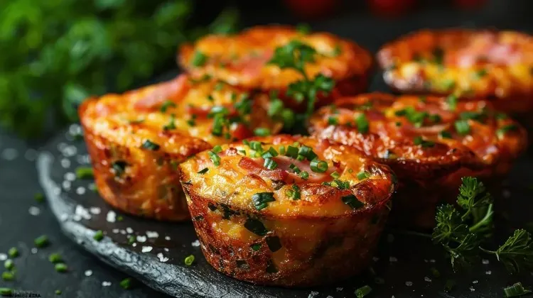 Bacon and parmesan hash brown egg cups