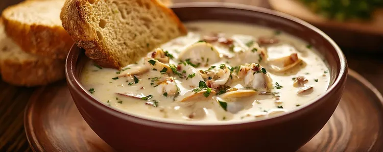 Crockpot chicken chowder with cream cheese and cheddar cheese