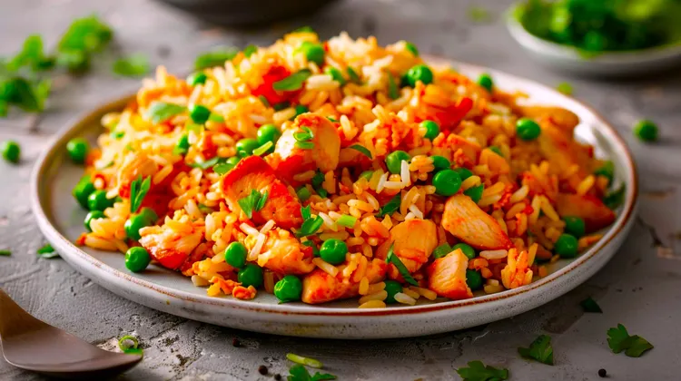 Curried chicken pilaf