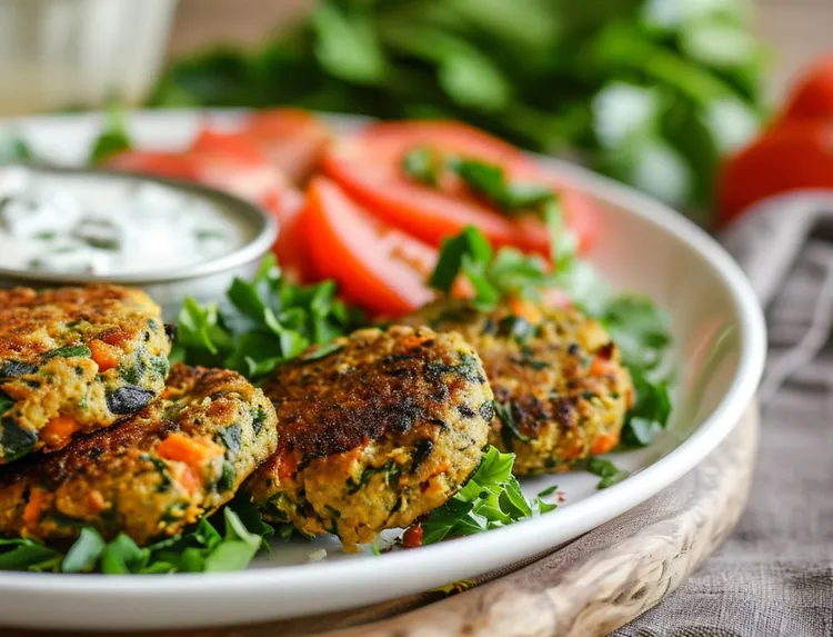 Curried vegetable patties