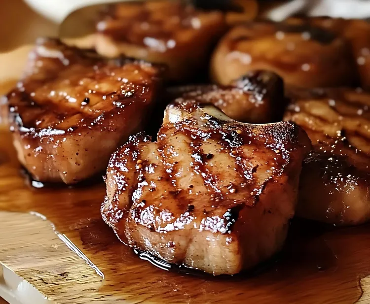 Honey garlic teriyaki pork chops