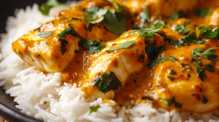 Fish and pumpkin red curry