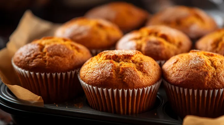 Healthy pumpkin muffins