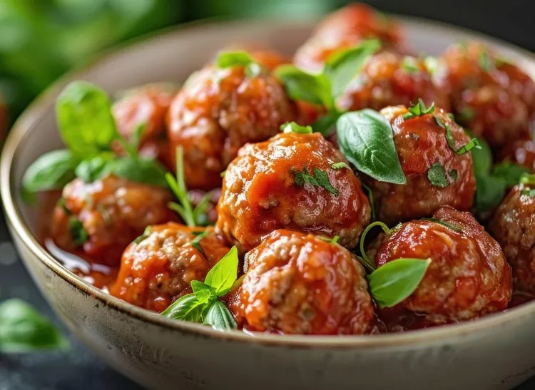 Keto buffalo chicken meatballs