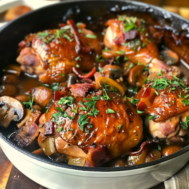 Low-cal chicken and mushroom one-pot