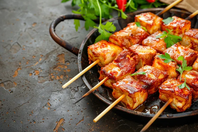 Moroccan fish skewers