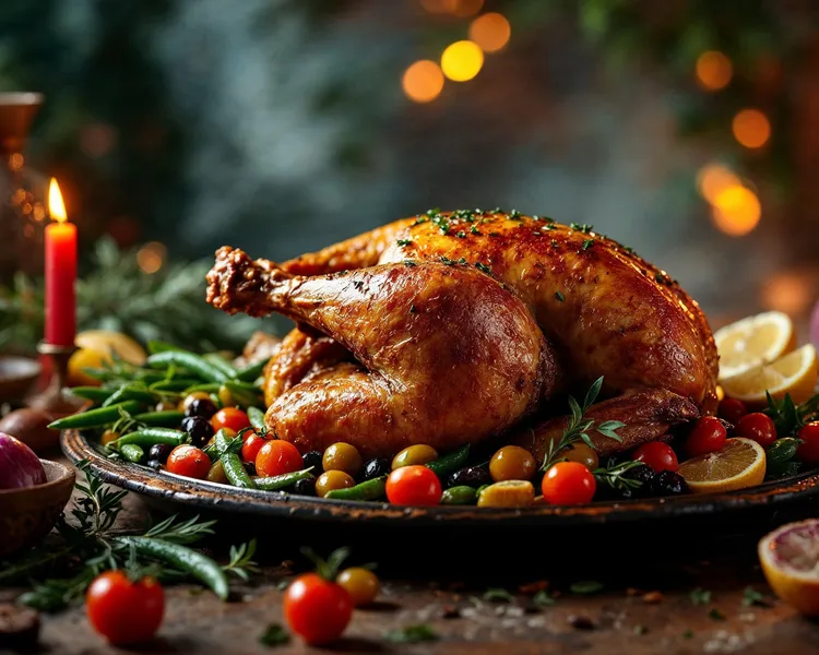One-pan slow-roasted chicken with olives