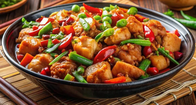 Oriental chicken stir-fry