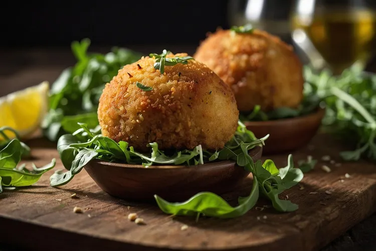 Pea risotto cakes