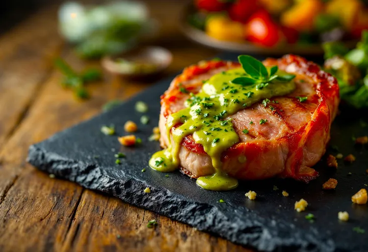 Pork chops with prosciutto and sage