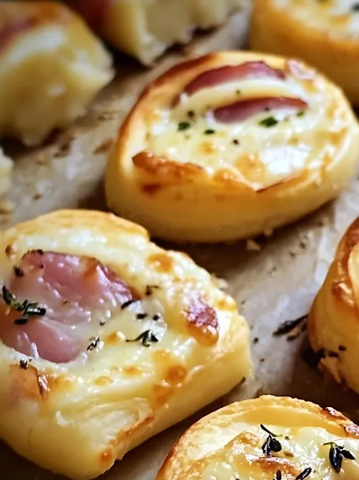 Prosciutto and cheese puffs