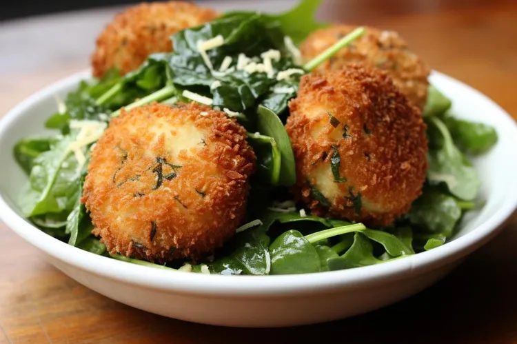 Prosciutto and spinach arancini